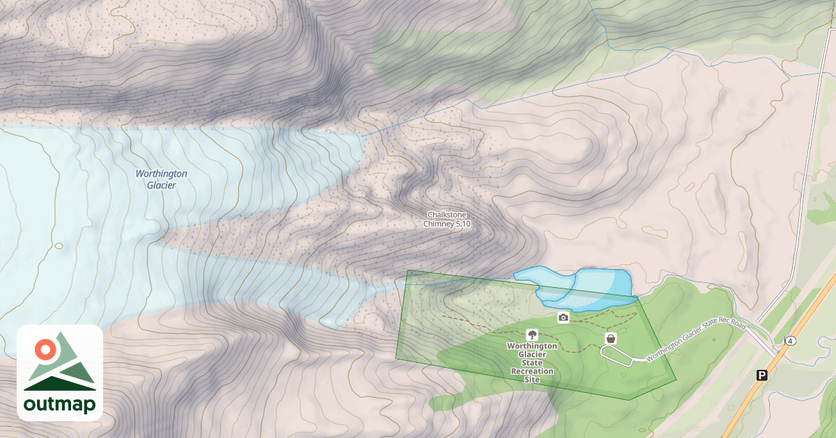 Map of Chalkstone Chimney