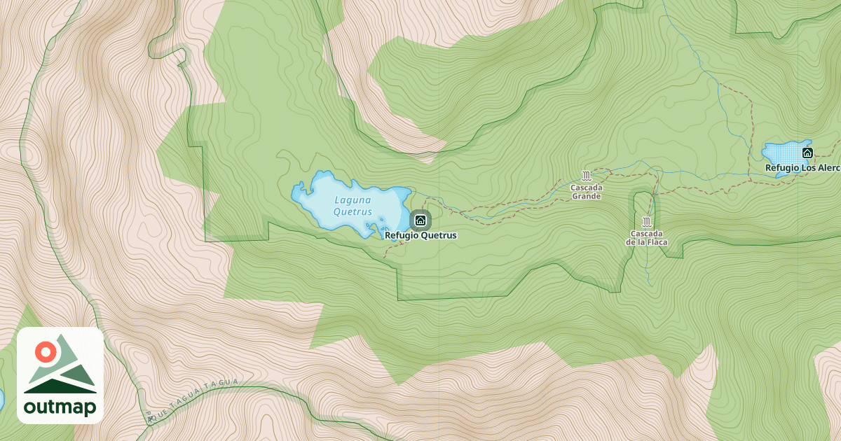 Map of Refugio Quetrus