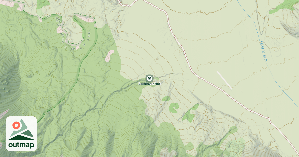 Map of Lochinvar Hut