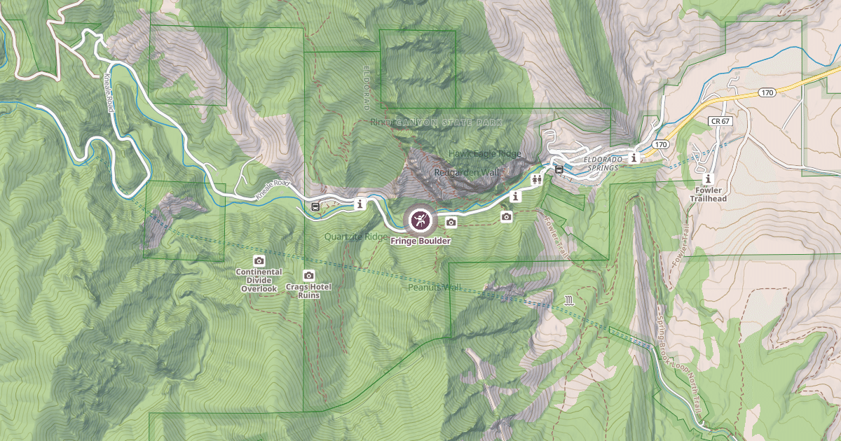 Map preview of Fringe Boulder