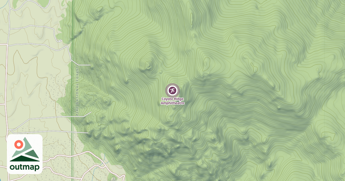 Map of Coyote Ridge Amphitheatre