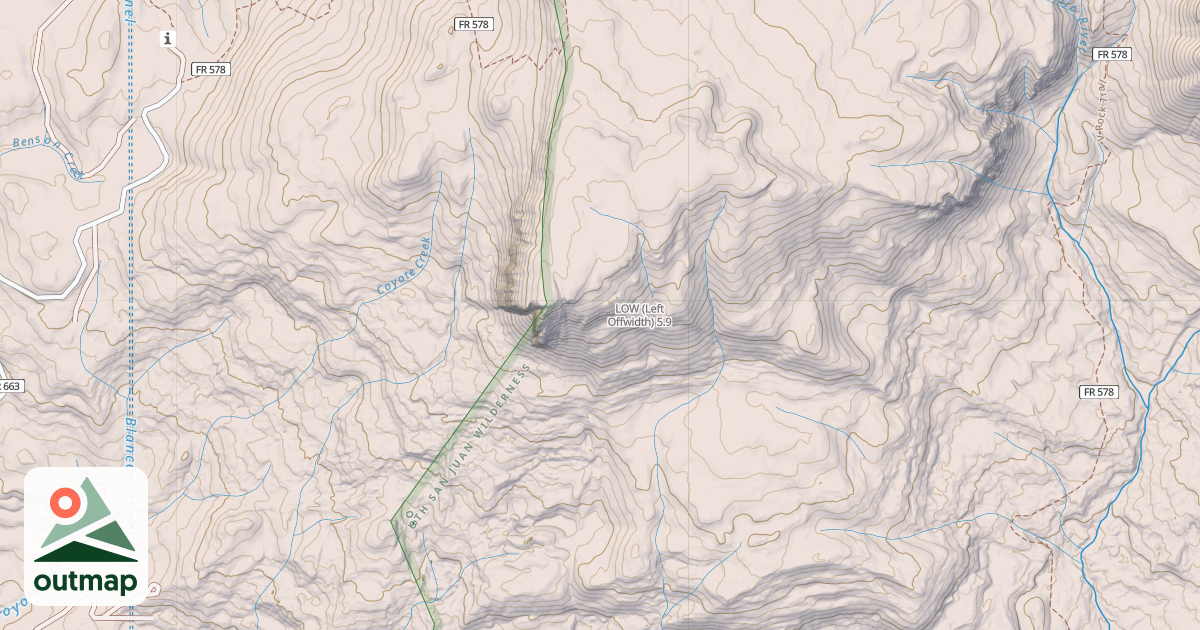 Map of LOW (Left Offwidth)