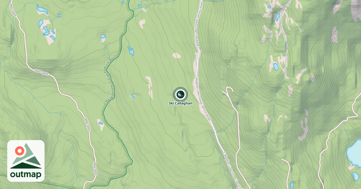 Map of Ski Callaghan