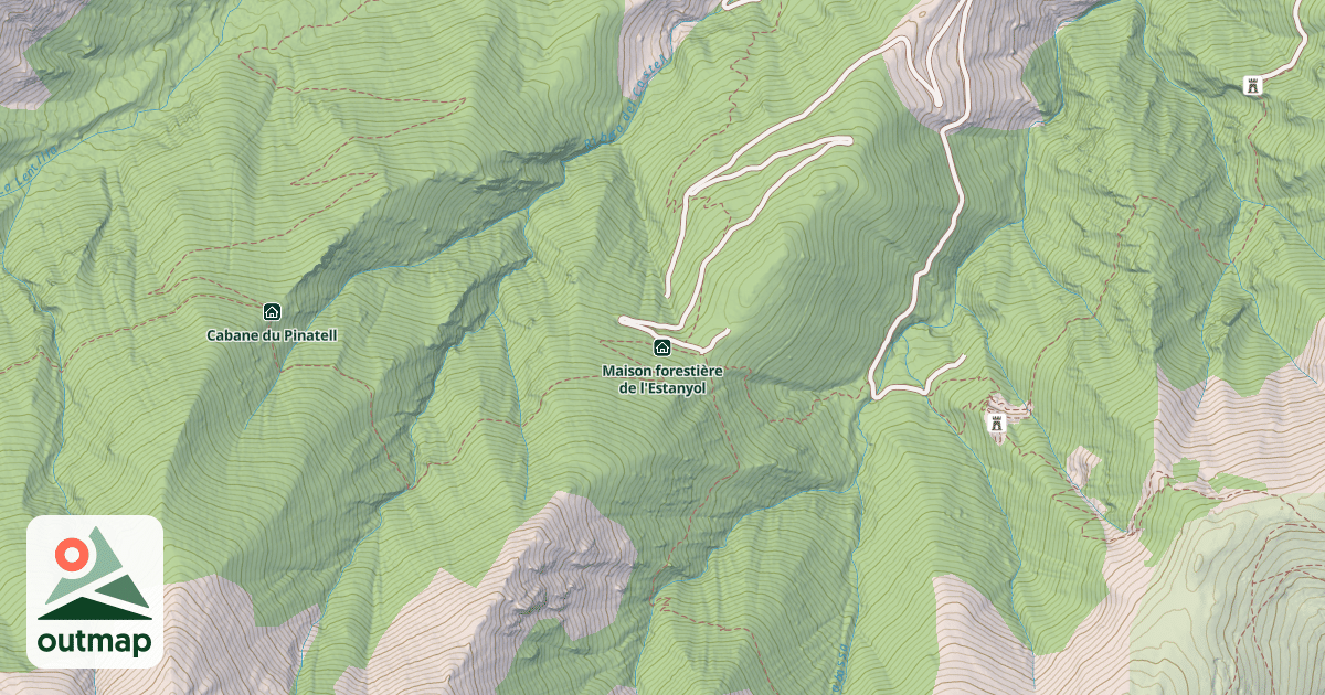 Map of Maison forestière de l'Estanyol