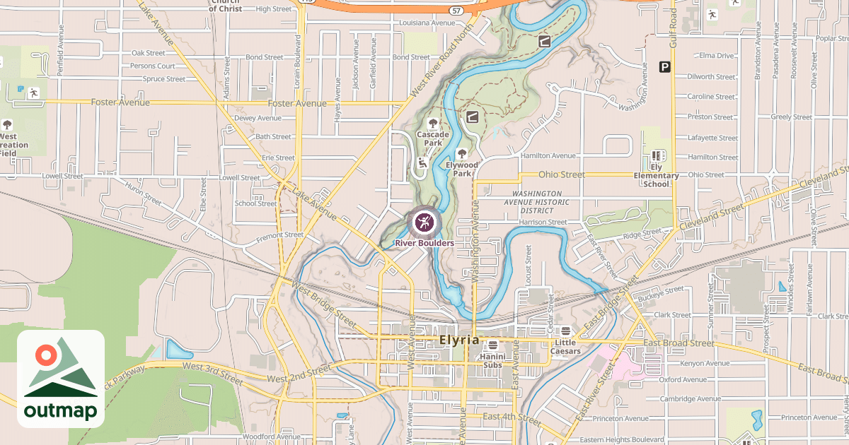 Map of River Boulders