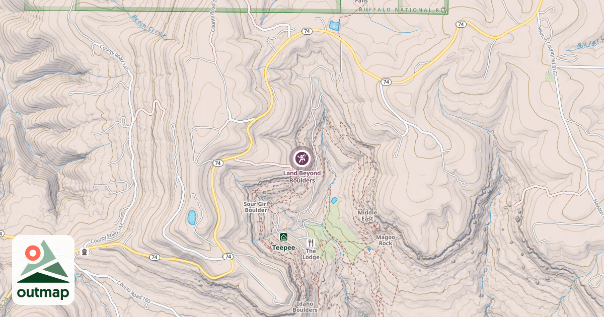 Map of Land Beyond Boulders