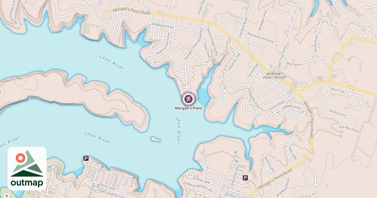 Map of Morgan's Point