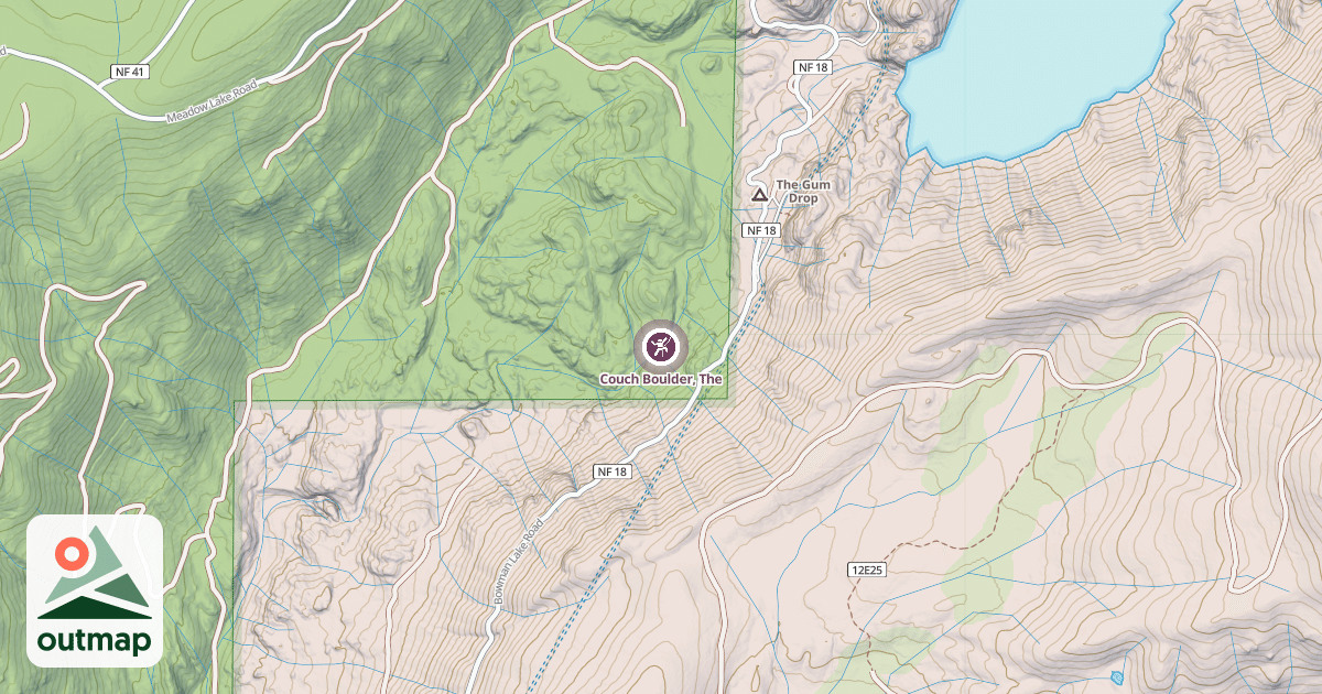 Map of Couch Boulder, The