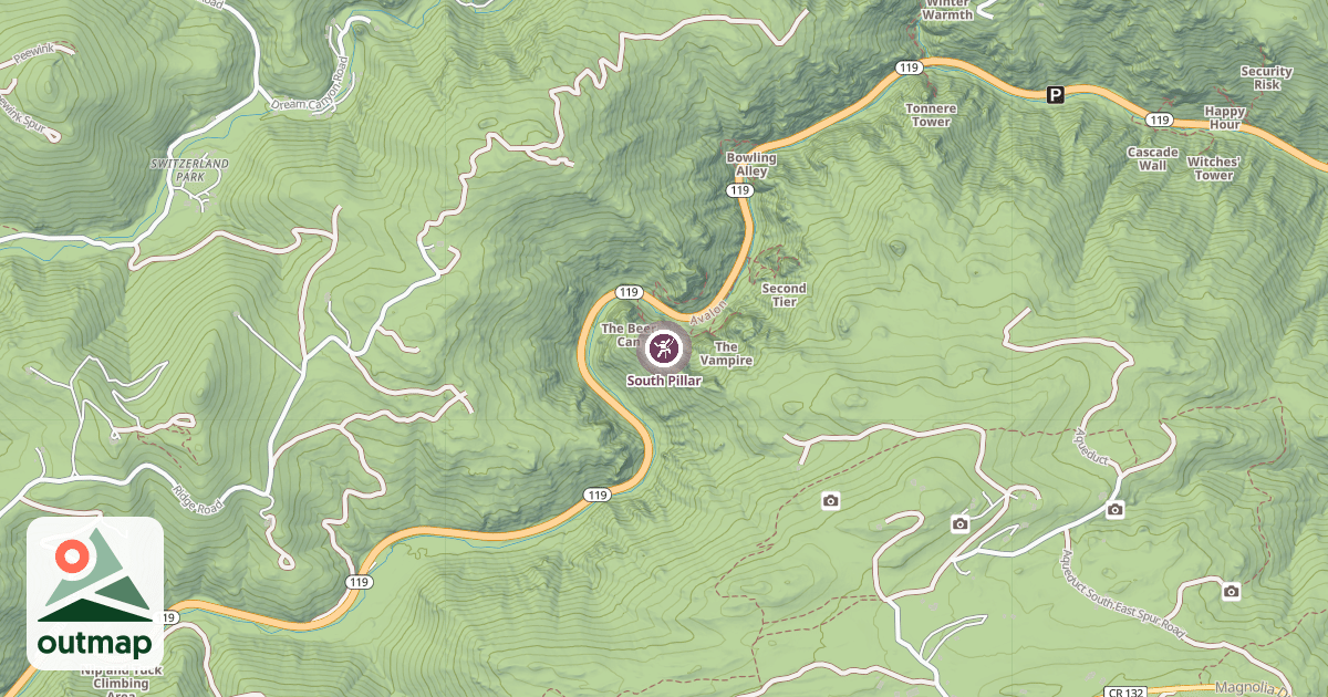 Map of South Pillar