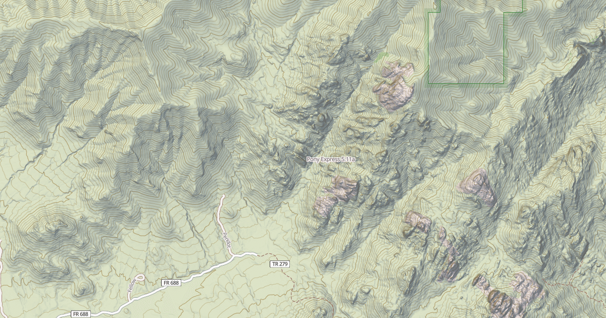 Map preview of Pony Express