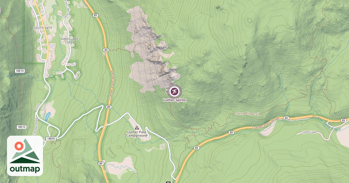 Map of Luther Spires