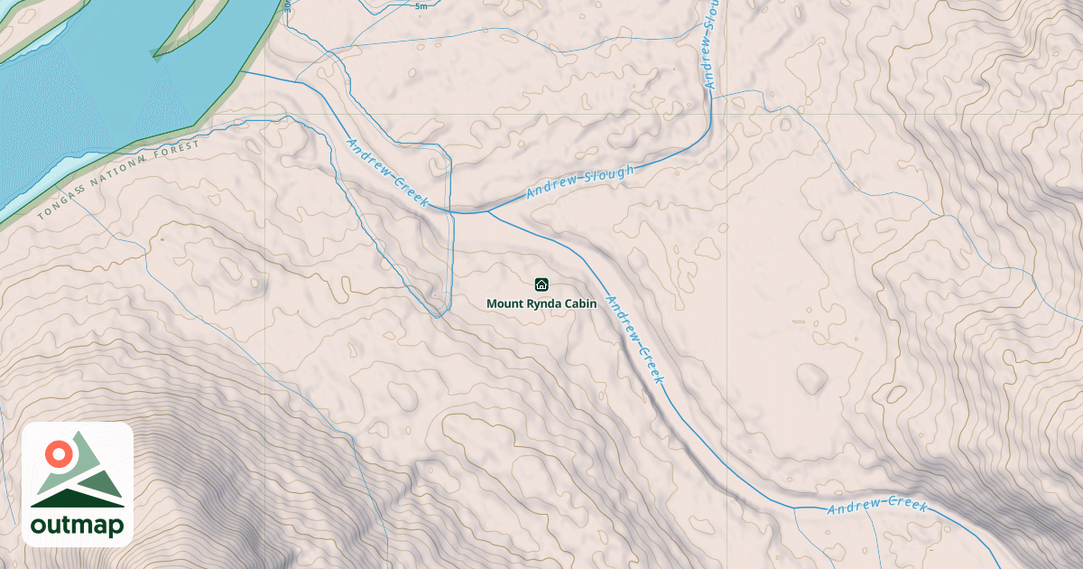 Map of Mount Rynda Cabin