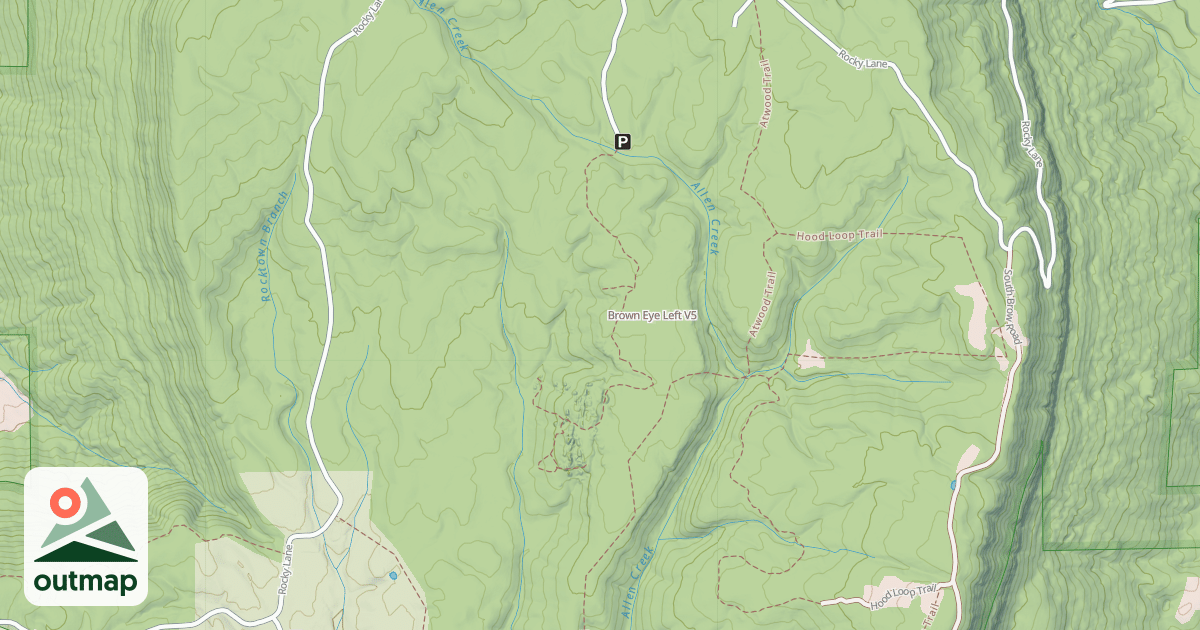 Map of Brown Eye Left