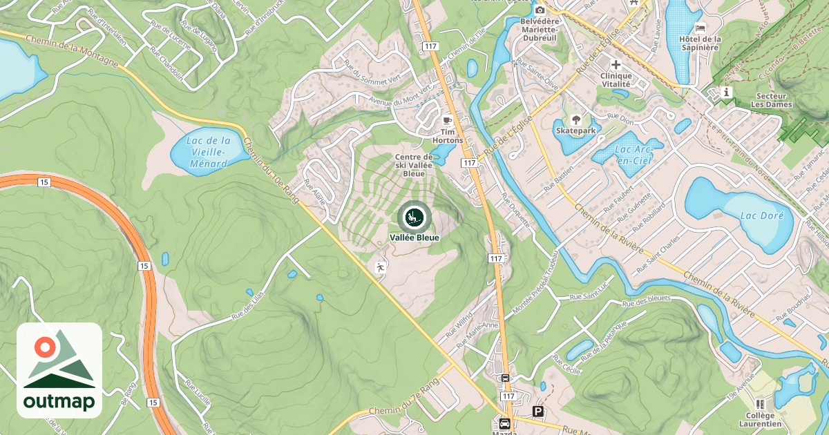 Map of Vallée Bleue