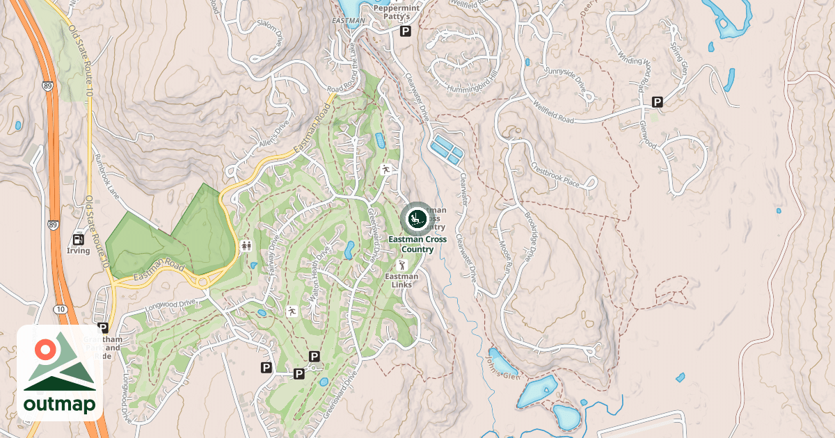 Map of Eastman Cross Country