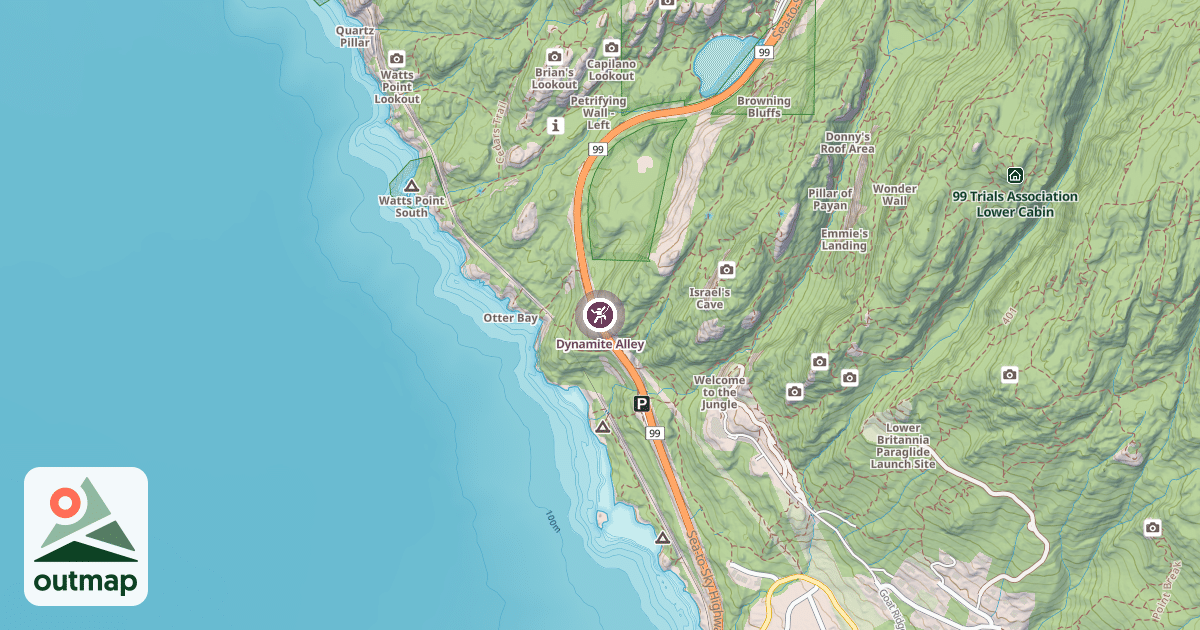 Map of Dynamite Alley