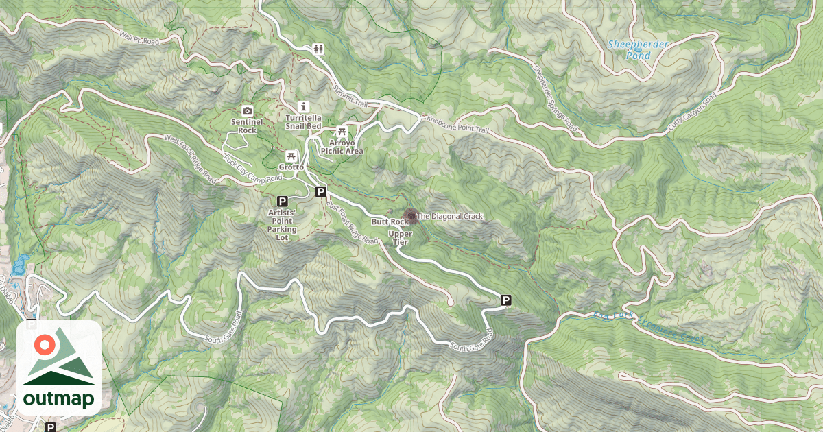 Map of The Diagonal Crack