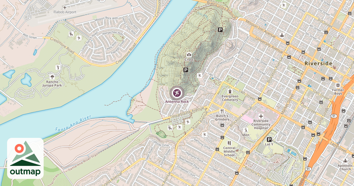 Map of Antenna Rock