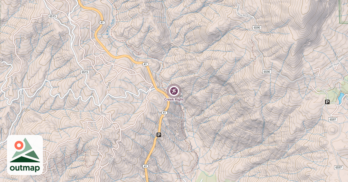 Map of Creek Right