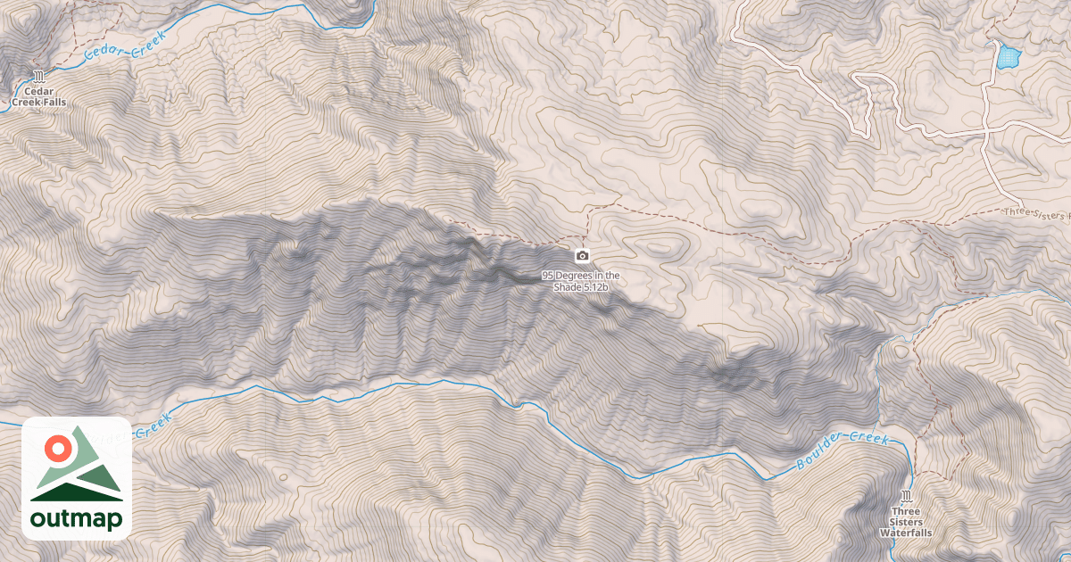 Map of 95 Degrees in the Shade