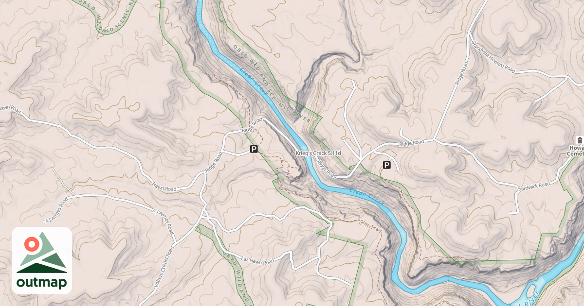 Map of Krieg's Crack