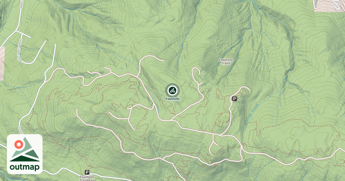 Map of Foothills