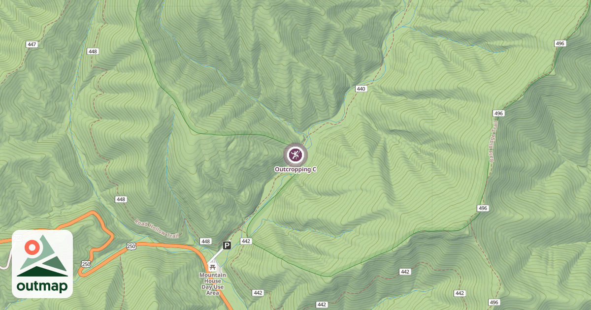 Map of Outcropping C