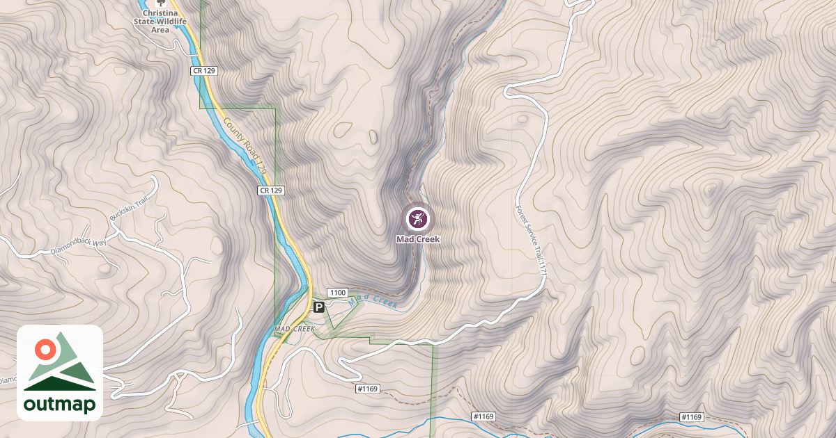 Map of Mad Creek