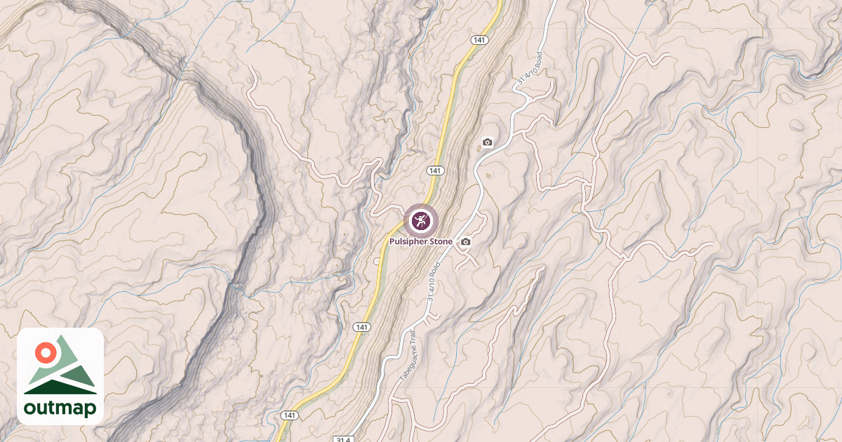 Map of Pulsipher Stone