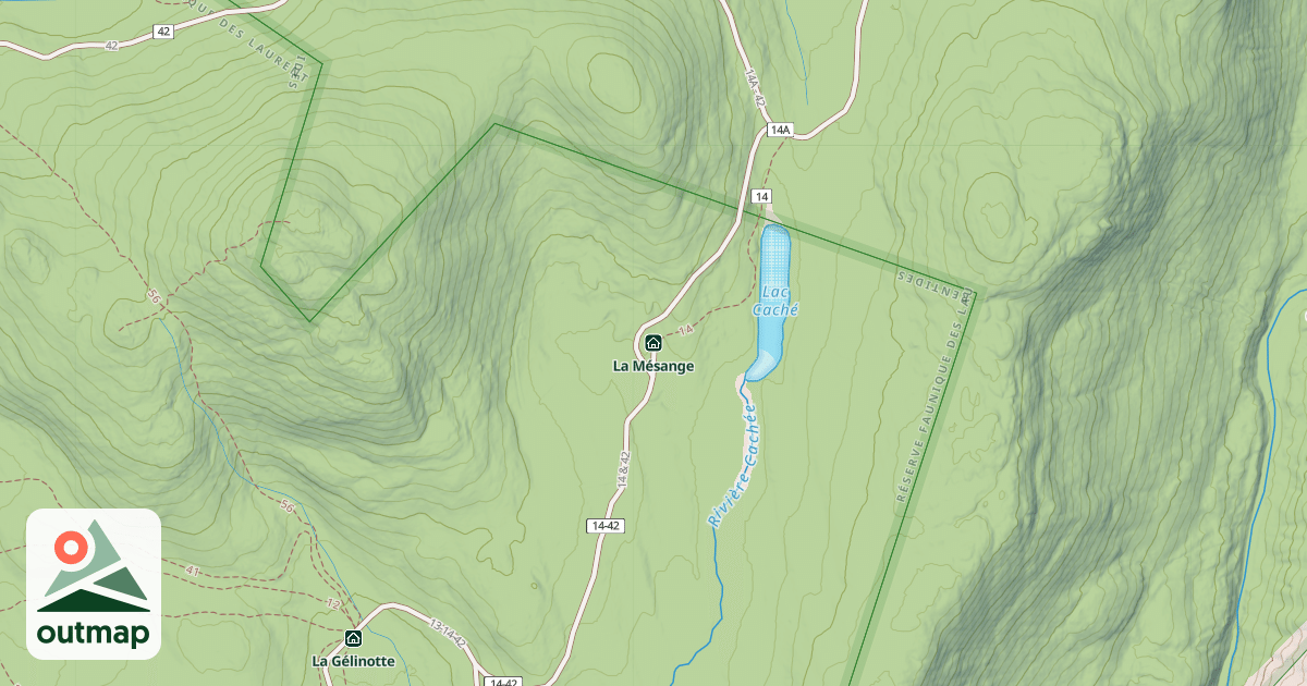 Map of La Mésange
