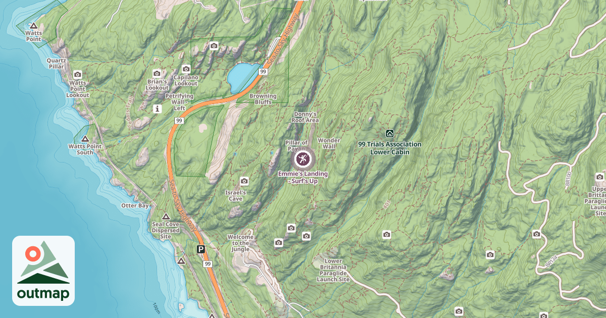 Map of Emmie's Landing - Surf's Up