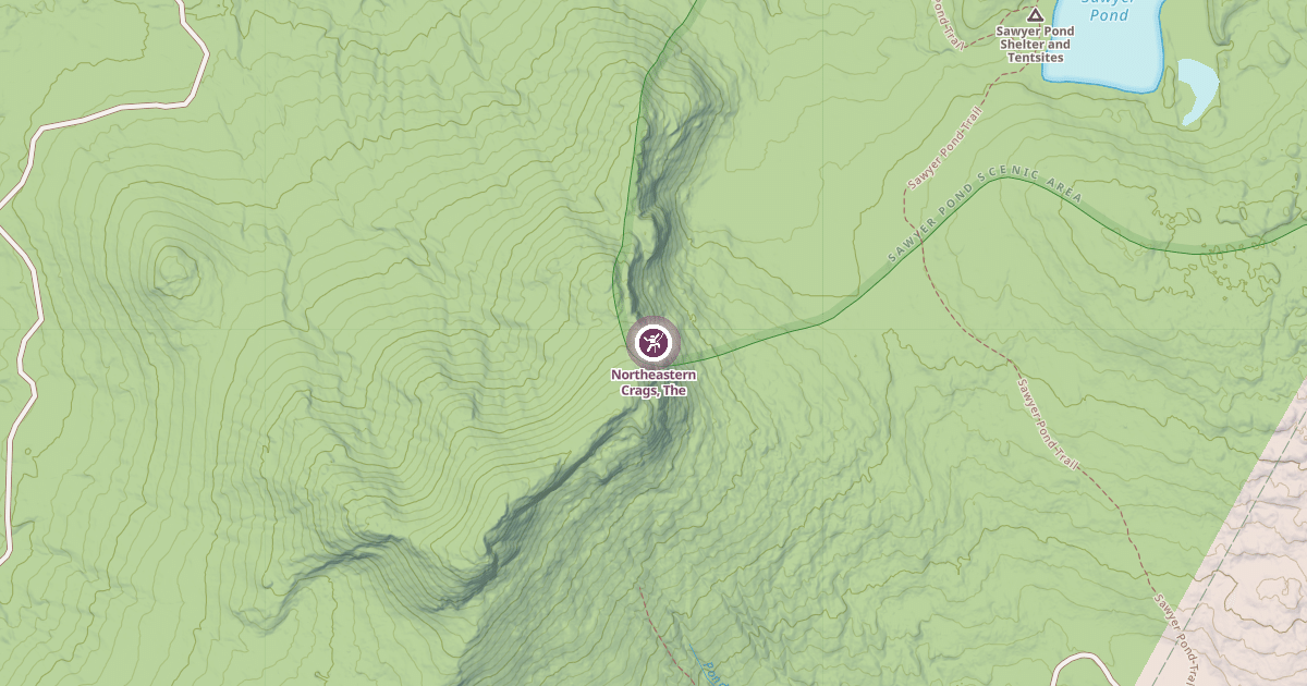 Map preview of Northeastern Crags, The