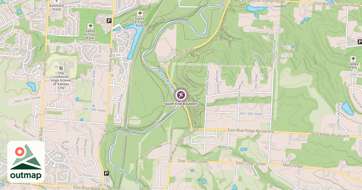 Map of South End Boulders