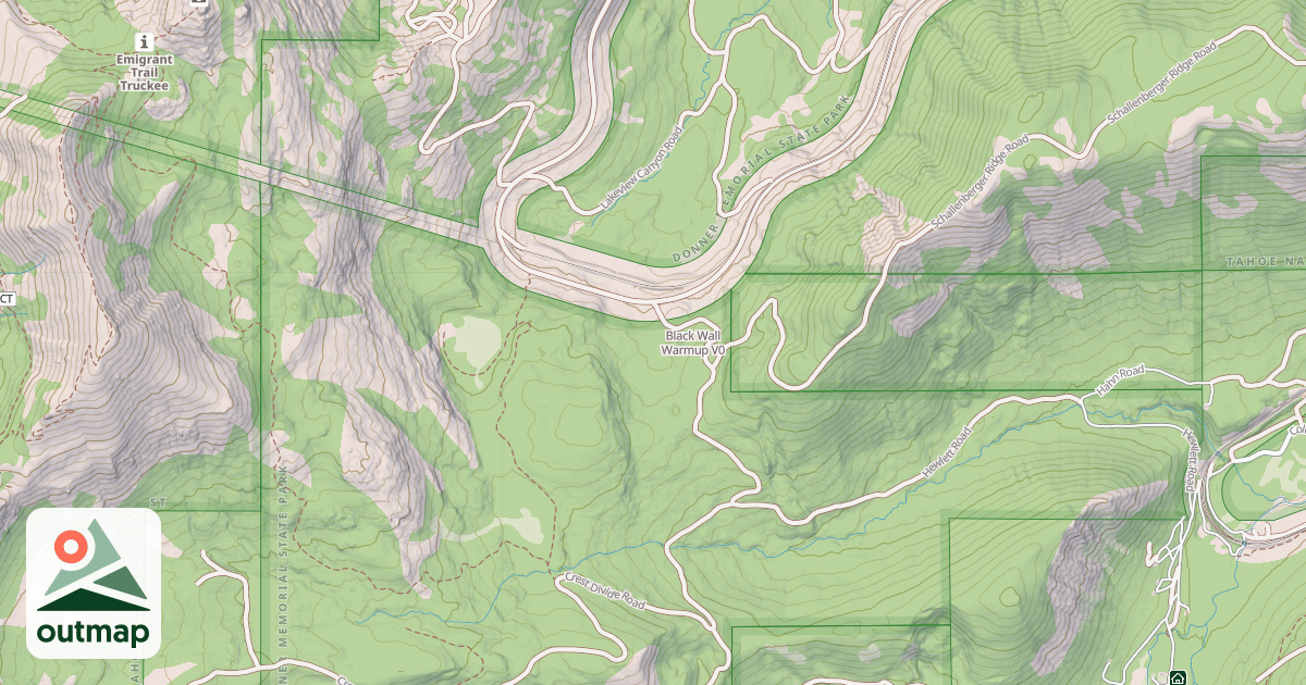 Map of Black Wall Warmup