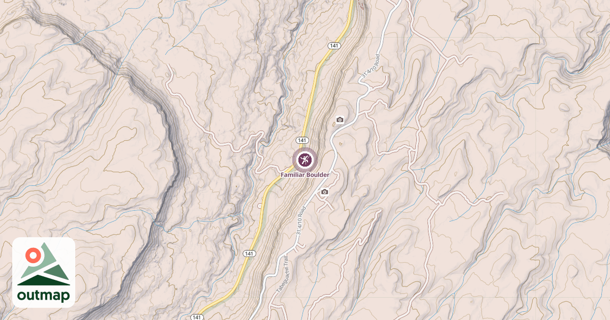 Map of Familiar Boulder