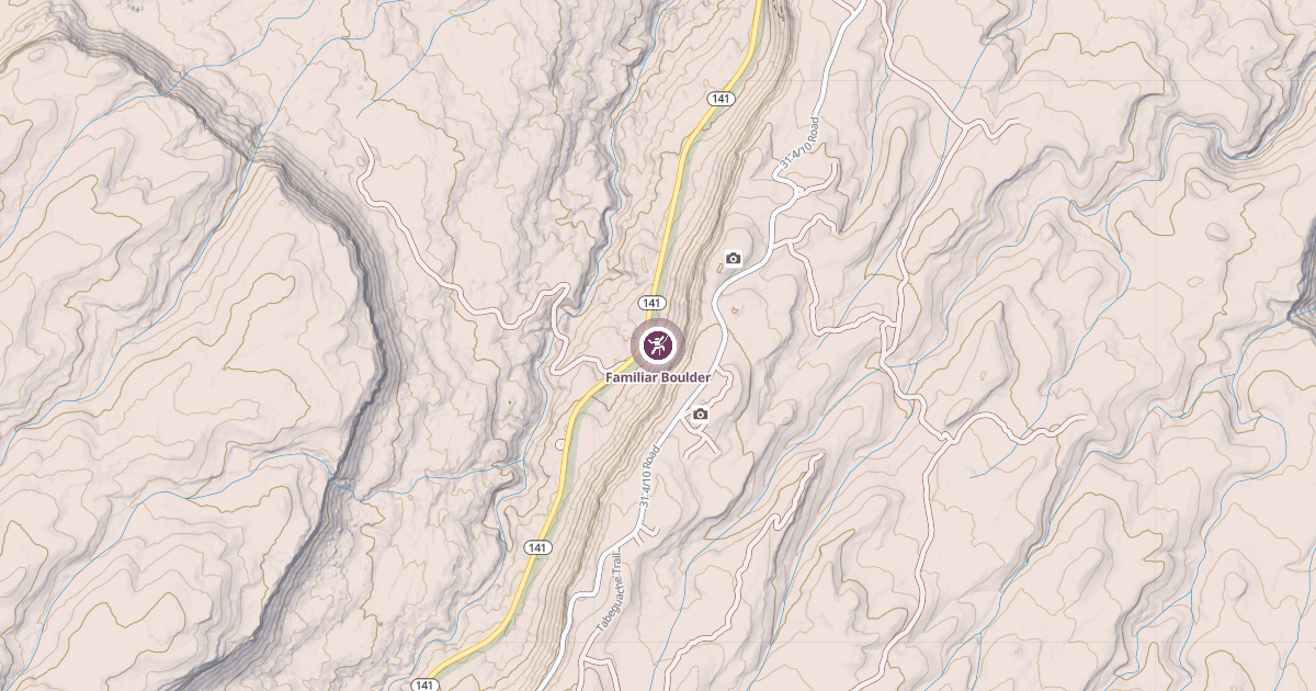 Map preview of Familiar Boulder