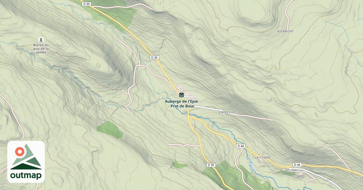 Map of Auberge de l'Epie - Prat de Bouc