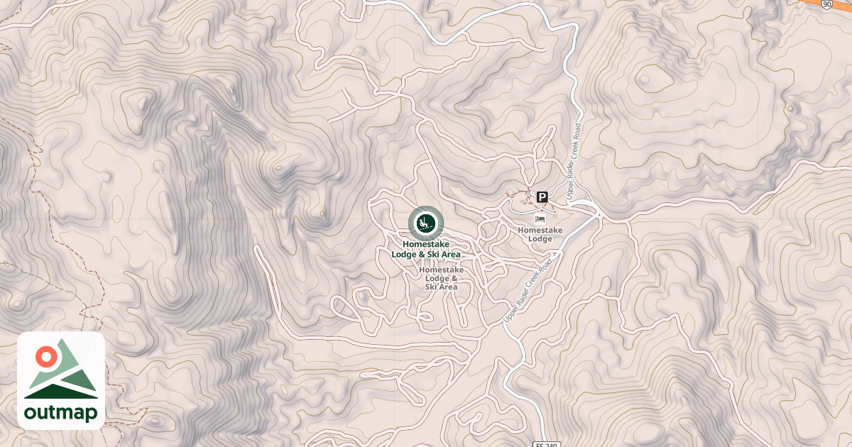 Map of Homestake Lodge & Ski Area