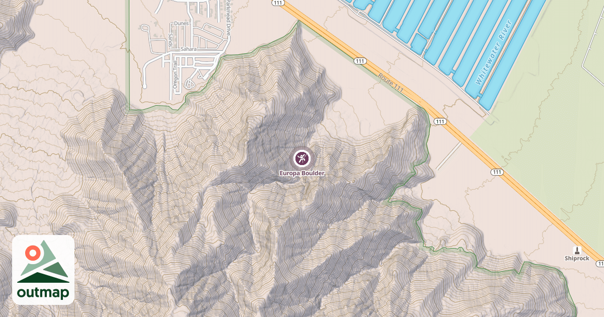 Map of Europa Boulder