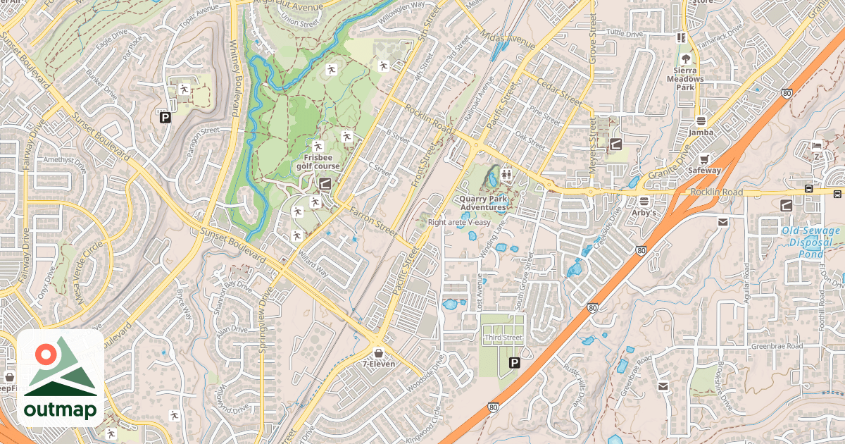 Map of Right arete