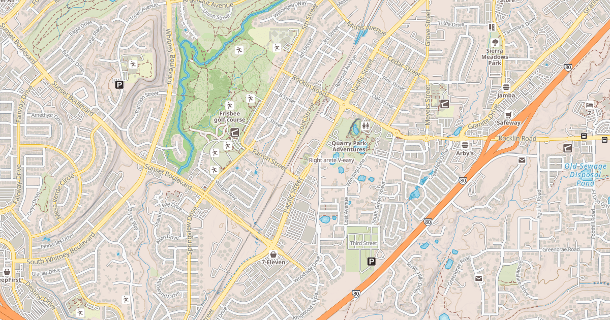 Map preview of Right arete
