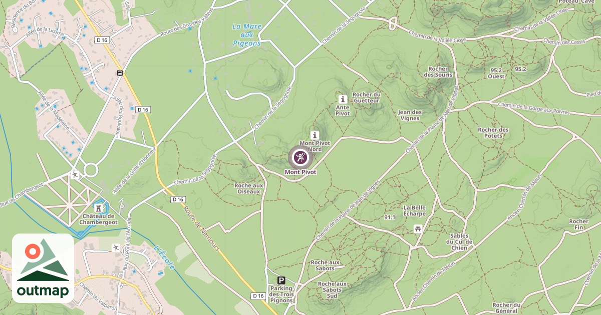Map of Mont Pivot