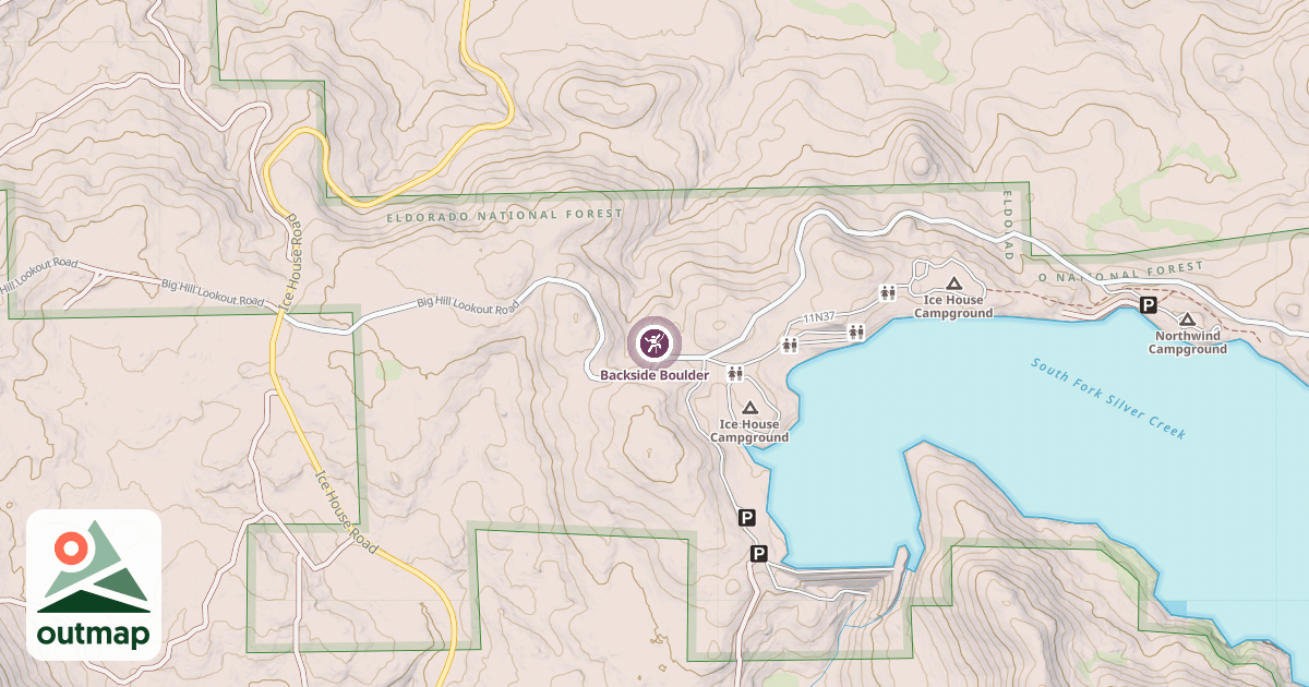 Map of Backside Boulder