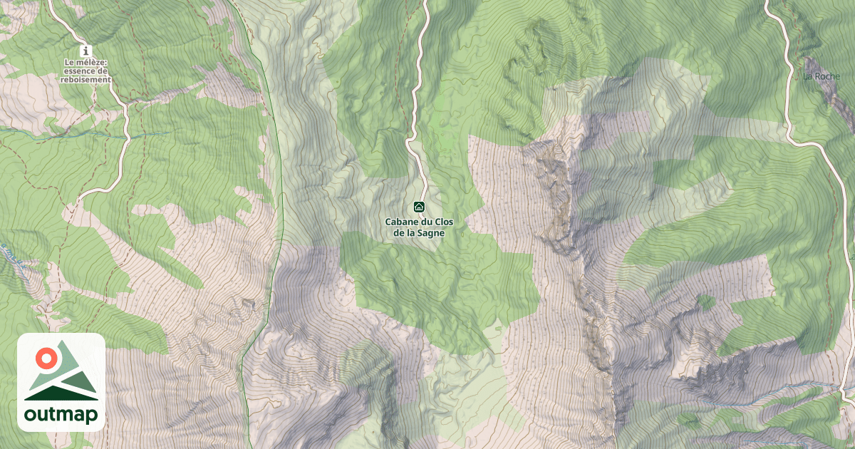Map of Cabane du Clos de la Sagne