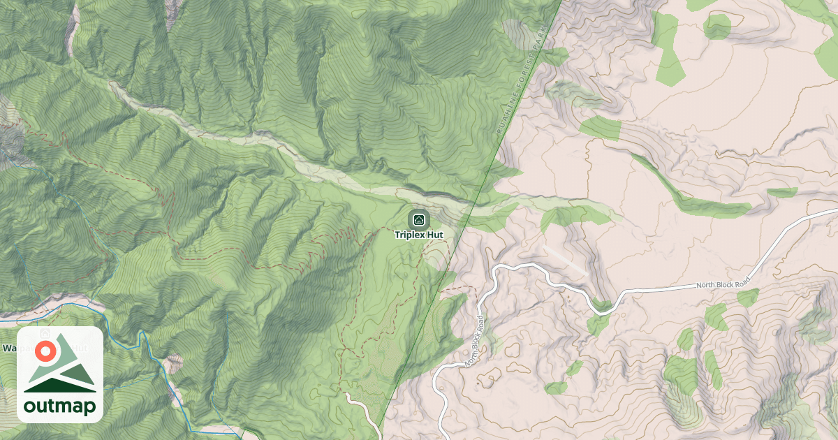 Map of Triplex Hut