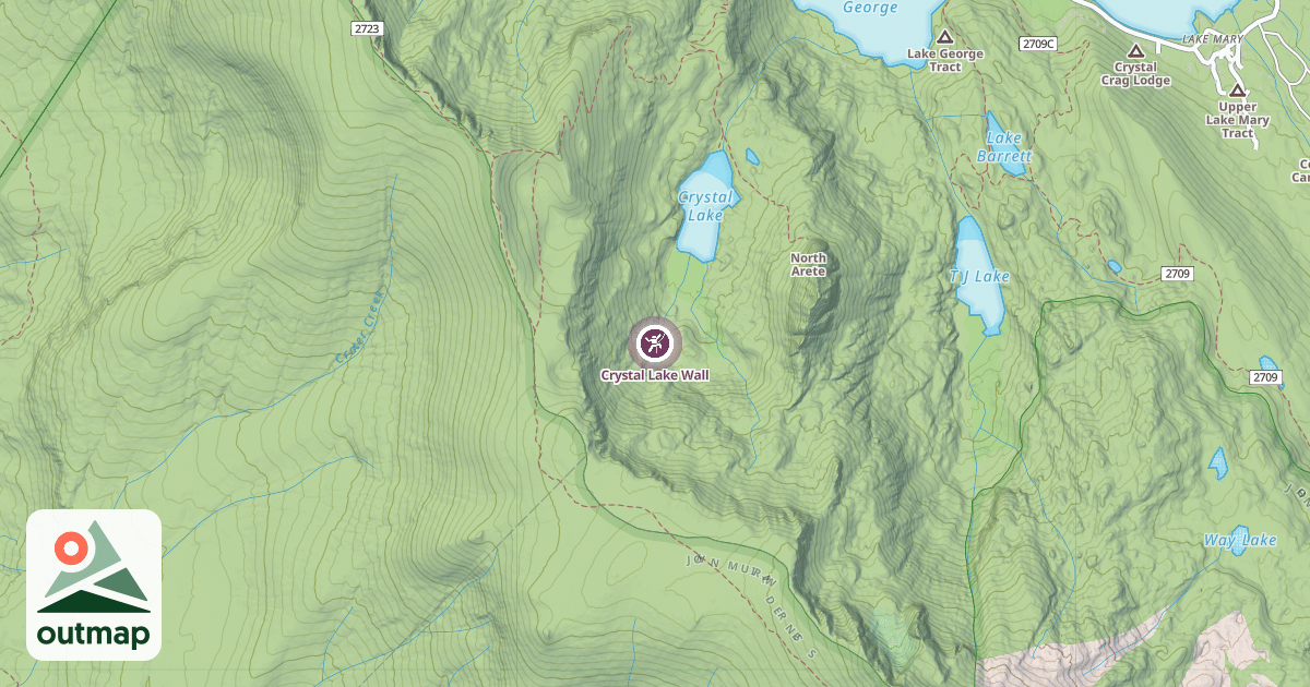 Map of Crystal Lake Wall