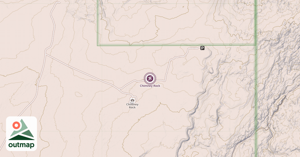 Map of Chimney Rock