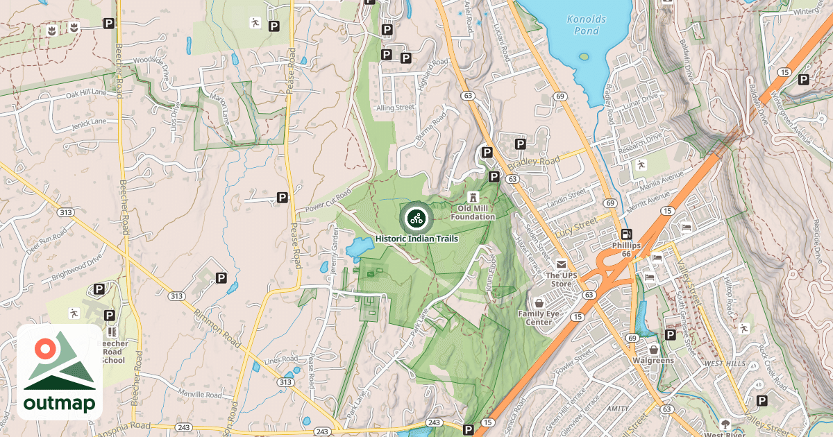 Map of Historic Indian Trails