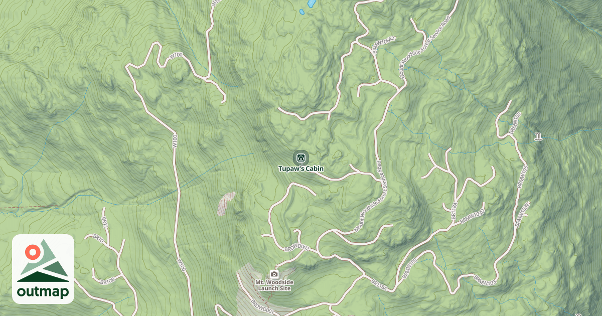 Map of Tupaw's Cabin