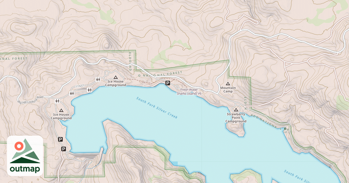 Map of Fresh Water Sharks (stand)